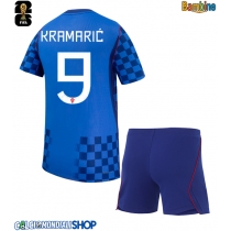 Maglie da calcio Croazia Andrej Kramaric #9 Seconda Maglia Bambino Mondiali 2026  Manica Corta + Pantaloni corti)